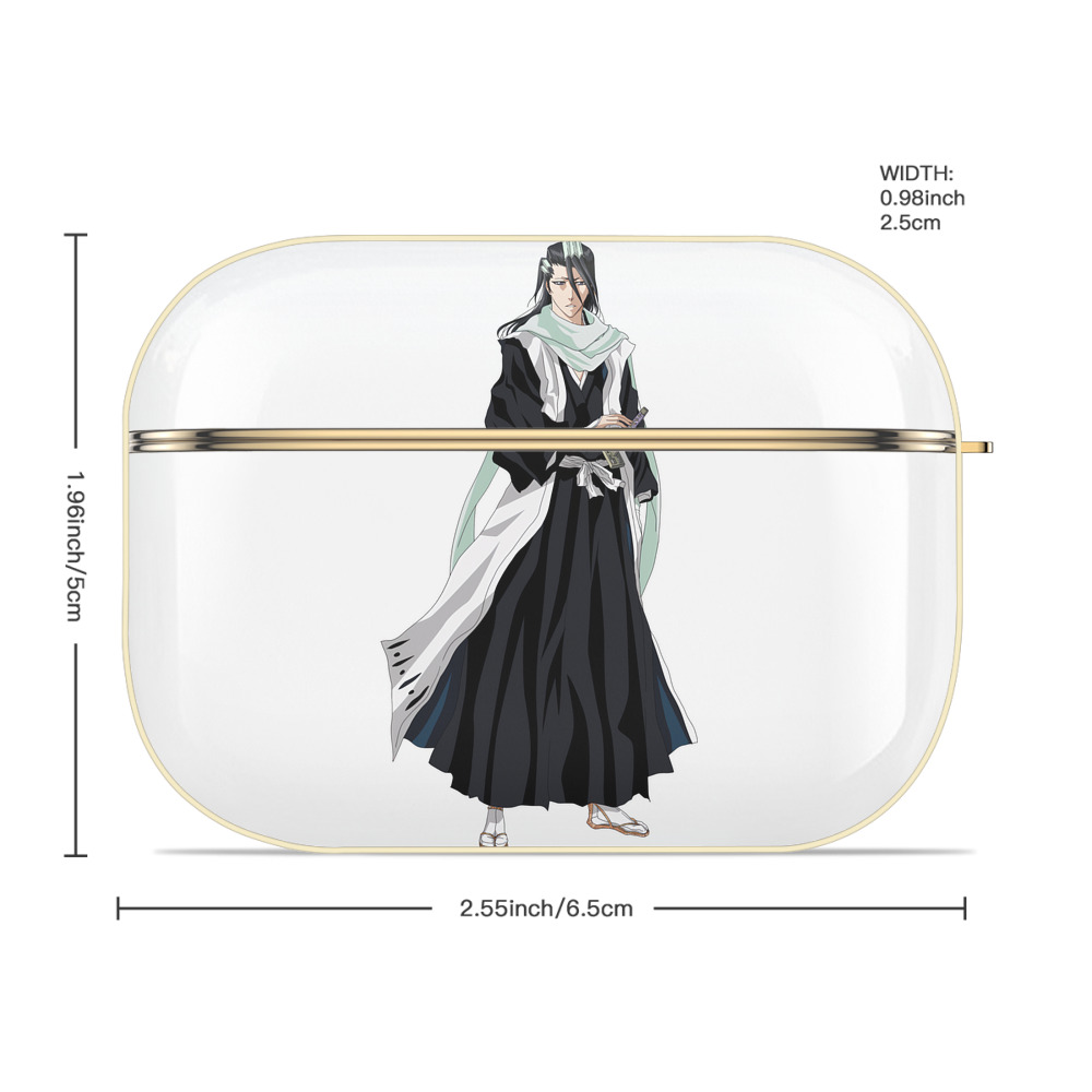 ブリーチ くちき びゃくや BLEACH Kuchiki Byakuya 【AirPods Pro用】ハードシェル保護ケース｜耐衝撃・防指紋・カラビナ付き商品仕様