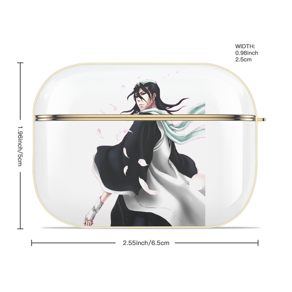 ブリーチ くちき びゃくや BLEACH Kuchiki Byakuya 【AirPods Pro用】ハードシェル保護ケース｜耐衝撃・防指紋・カラビナ付き商品仕様