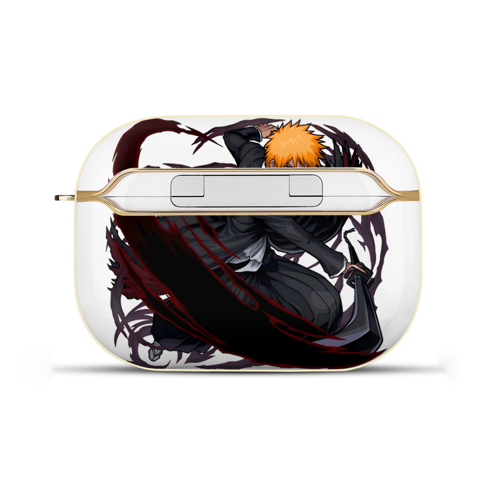 （画像用） ブリーチ 黒崎一護（くろさき いちご）BLEACH Kurosaki Ichigo 【AirPods Pro用】ハードシェル保護ケース｜耐衝撃・防指紋・カラビナ付き商品仕様