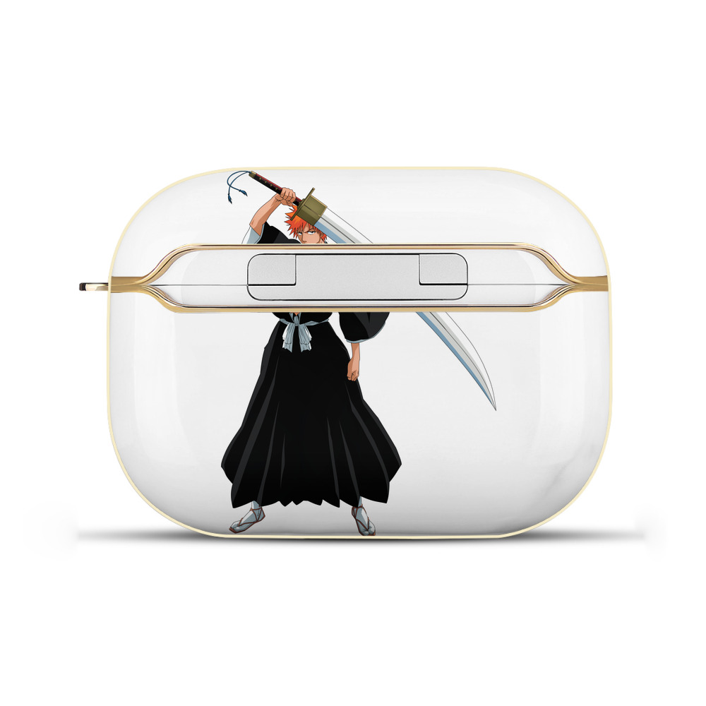 ブリーチ 黒崎一護（くろさき いちご）BLEACH Kurosaki Ichigo 【AirPods Pro用】ハードシェル保護ケース｜耐衝撃・防指紋・カラビナ付き商品仕様