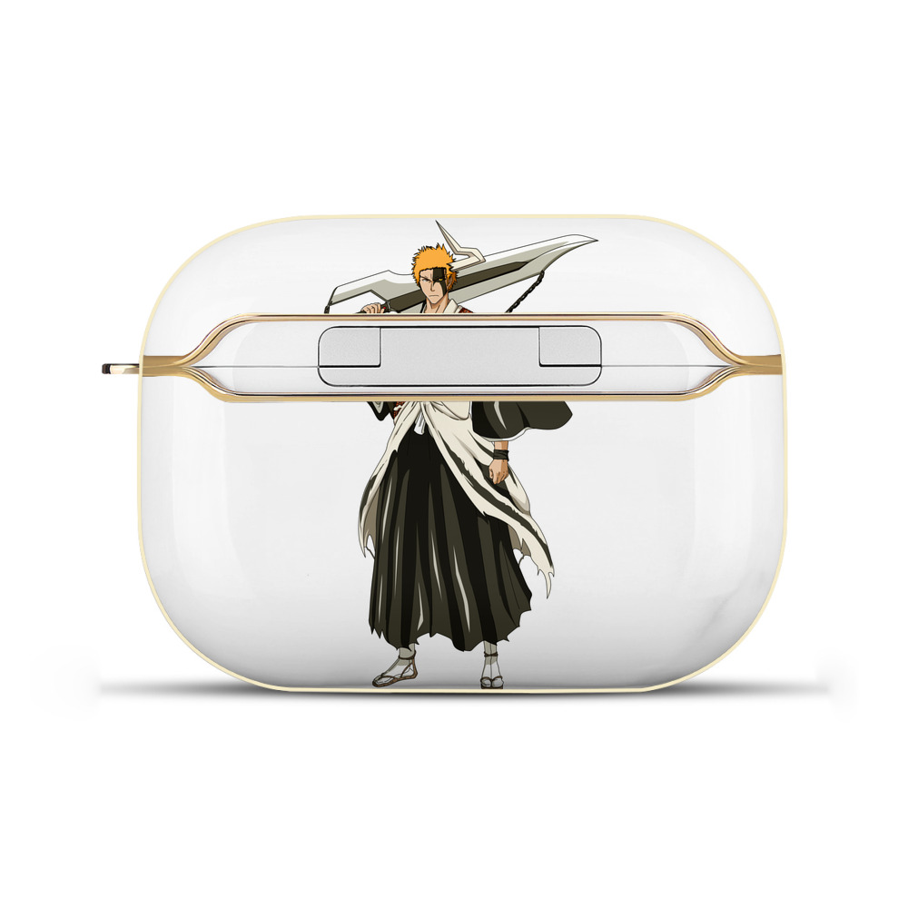 ブリーチ 黒崎一護（くろさき いちご）BLEACH Kurosaki Ichigo 【AirPods Pro用】ハードシェル保護ケース｜耐衝撃・防指紋・カラビナ付き商品仕様