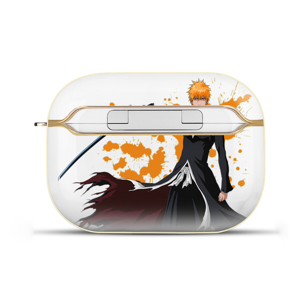 ブリーチ 黒崎一護（くろさき いちご）BLEACH Kurosaki Ichigo 【AirPods Pro用】ハードシェル保護ケース｜耐衝撃・防指紋・カラビナ付き商品仕様