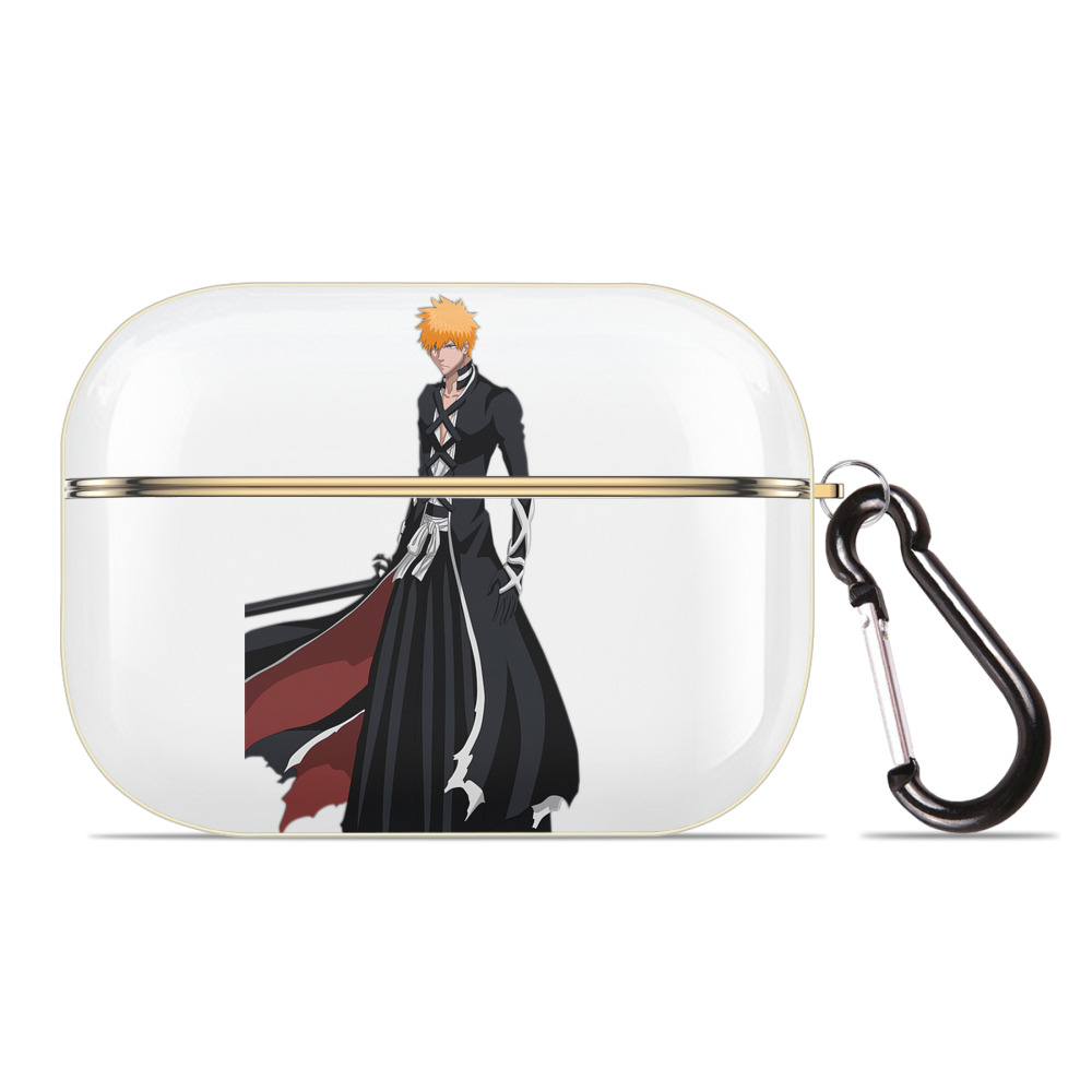 ブリーチ 黒崎一護（くろさき いちご）BLEACH Kurosaki Ichigo 【AirPods Pro用】ハードシェル保護ケース｜耐衝撃・防指紋・カラビナ付き商品仕様