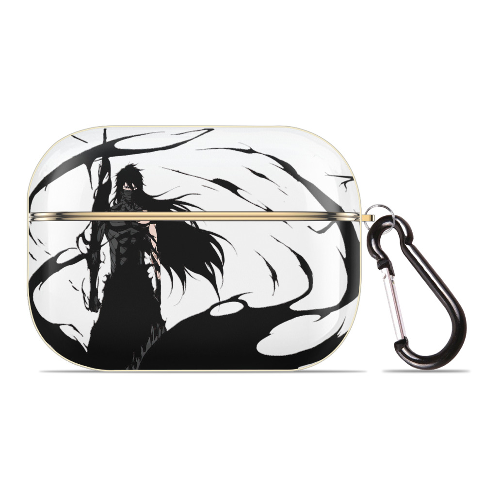 （画像用） ブリーチ 黒崎一護（くろさき いちご）BLEACH Kurosaki Ichigo 【AirPods Pro用】ハードシェル保護ケース｜耐衝撃・防指紋・カラビナ付き商品仕様