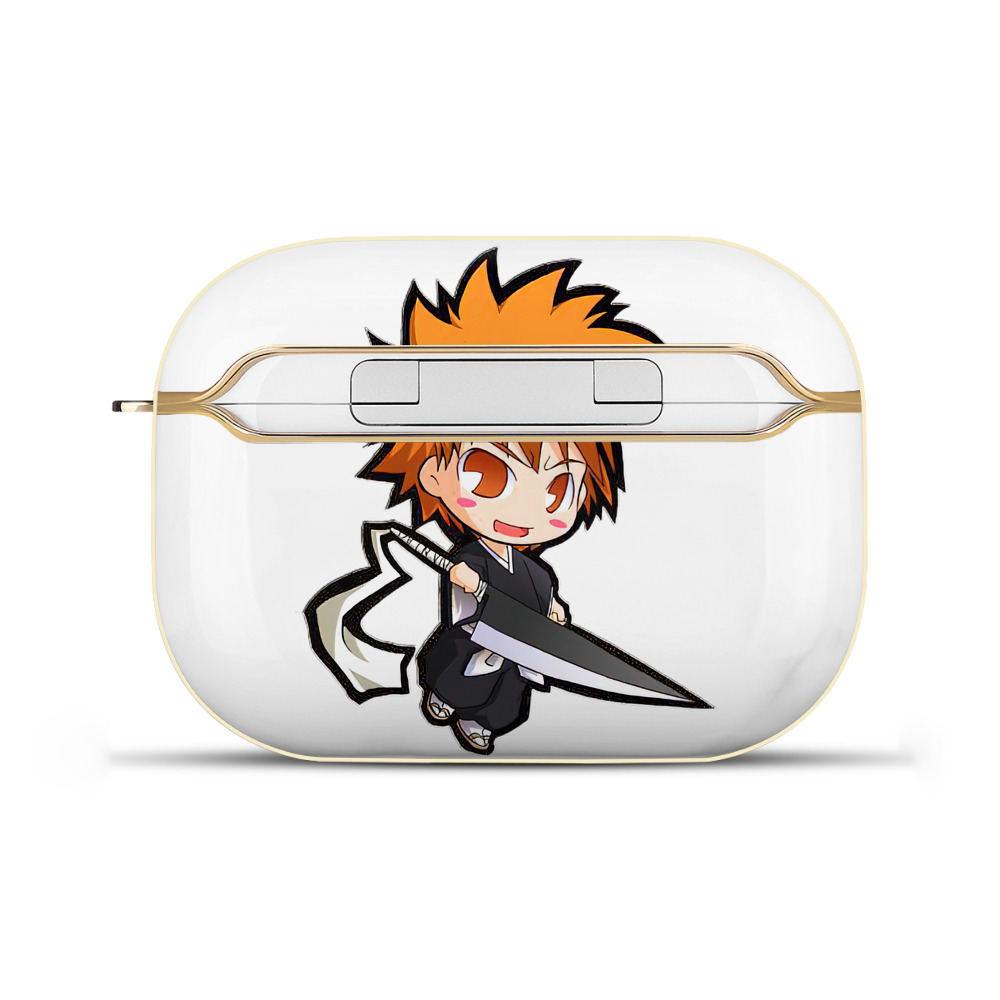 ブリーチ 黒崎一護（くろさき いちご）BLEACH Kurosaki Ichigo 【AirPods Pro用】ハードシェル保護ケース｜耐衝撃・防指紋・カラビナ付き商品仕様