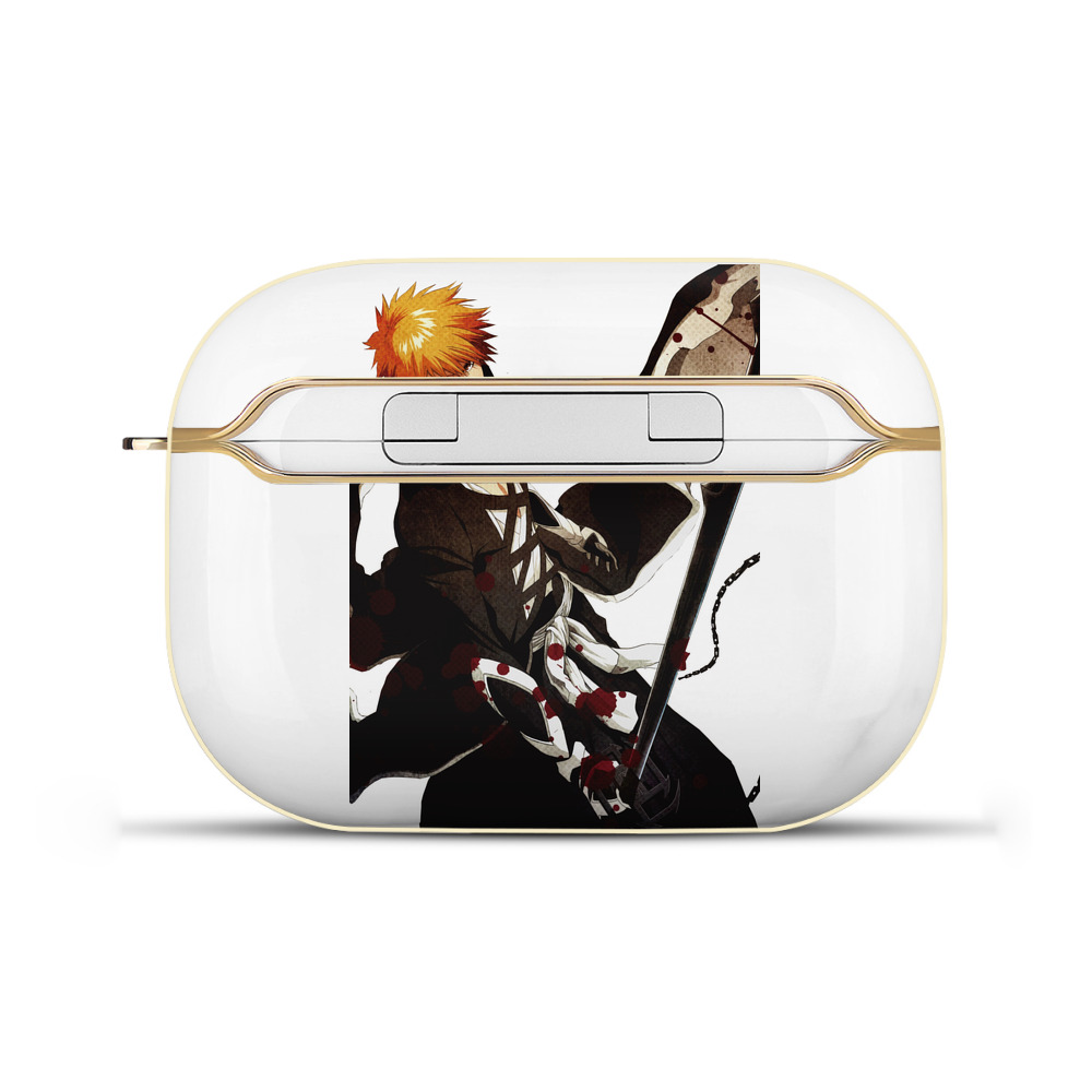 ブリーチ 黒崎一護（くろさき いちご）BLEACH Kurosaki Ichigo 【AirPods Pro用】ハードシェル保護ケース｜耐衝撃・防指紋・カラビナ付き商品仕様