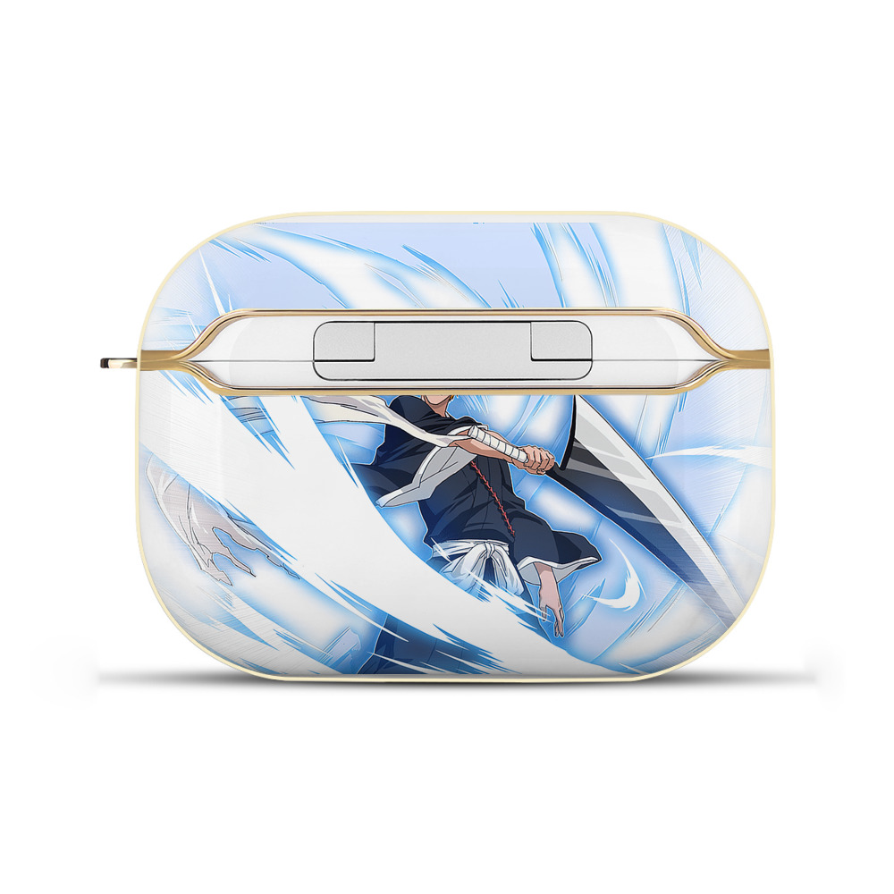 （画像用） ブリーチ 黒崎一護（くろさき いちご）BLEACH Kurosaki Ichigo 【AirPods Pro用】ハードシェル保護ケース｜耐衝撃・防指紋・カラビナ付き商品仕様