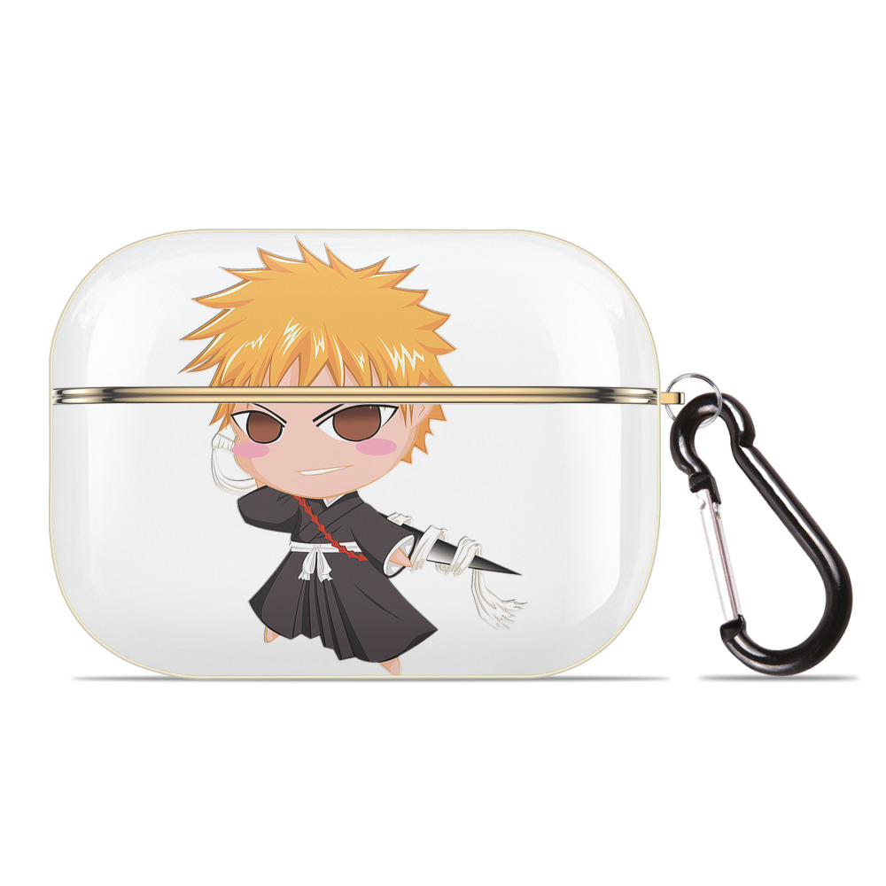 ブリーチ 黒崎一護（くろさき いちご）BLEACH Kurosaki Ichigo 【AirPods Pro用】ハードシェル保護ケース｜耐衝撃・防指紋・カラビナ付き商品仕様
