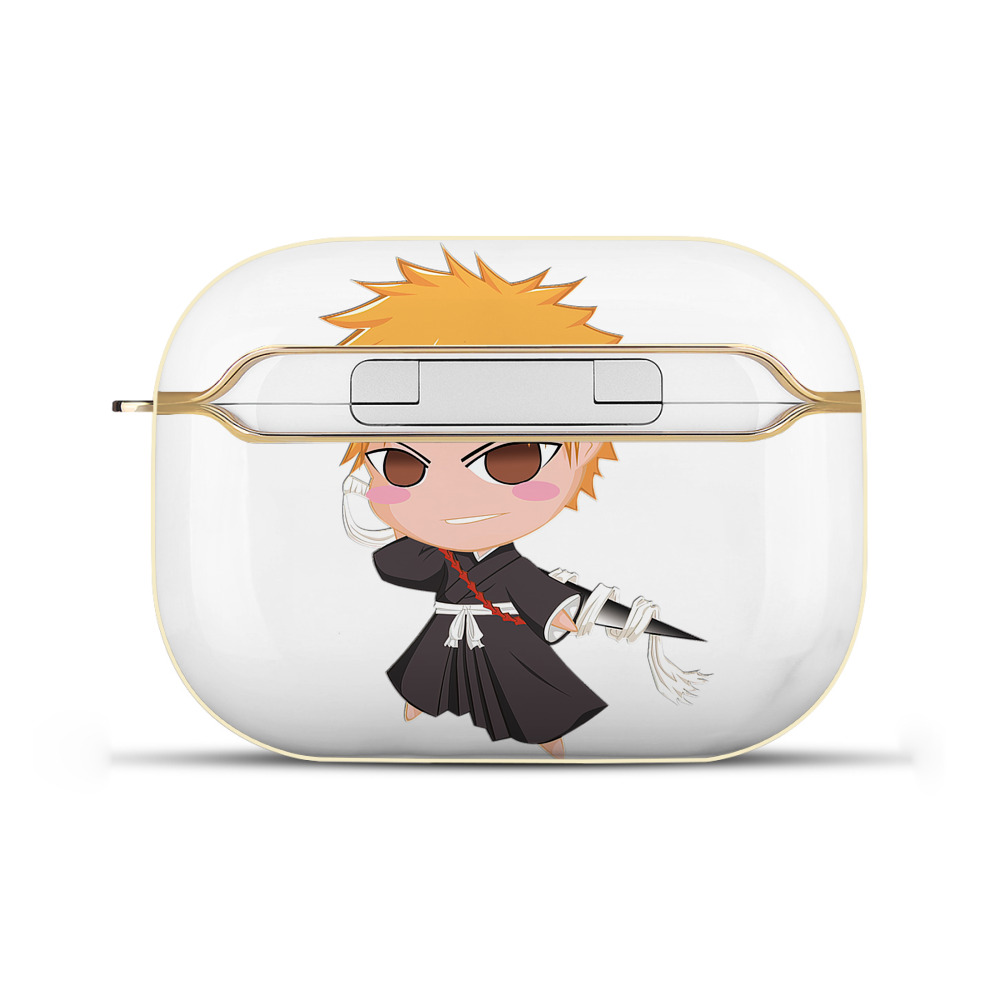 ブリーチ 黒崎一護（くろさき いちご）BLEACH Kurosaki Ichigo 【AirPods Pro用】ハードシェル保護ケース｜耐衝撃・防指紋・カラビナ付き商品仕様