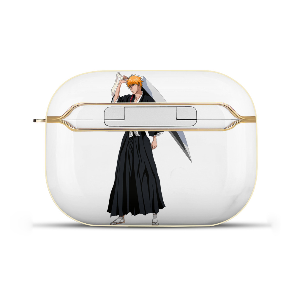 ブリーチ 黒崎一護（くろさき いちご）BLEACH Kurosaki Ichigo 【AirPods Pro用】ハードシェル保護ケース｜耐衝撃・防指紋・カラビナ付き商品仕様