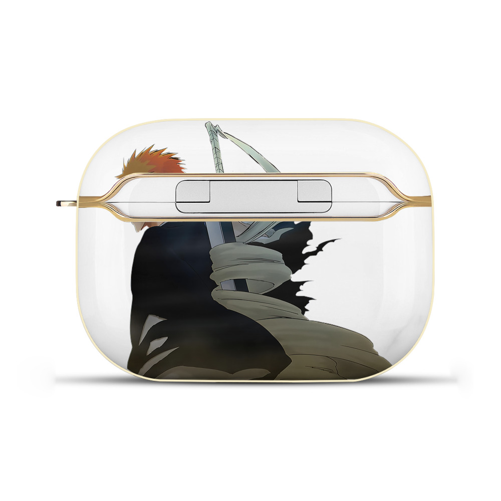 （画像用） ブリーチ 黒崎一護（くろさき いちご）BLEACH Kurosaki Ichigo 【AirPods Pro用】ハードシェル保護ケース｜耐衝撃・防指紋・カラビナ付き商品仕様