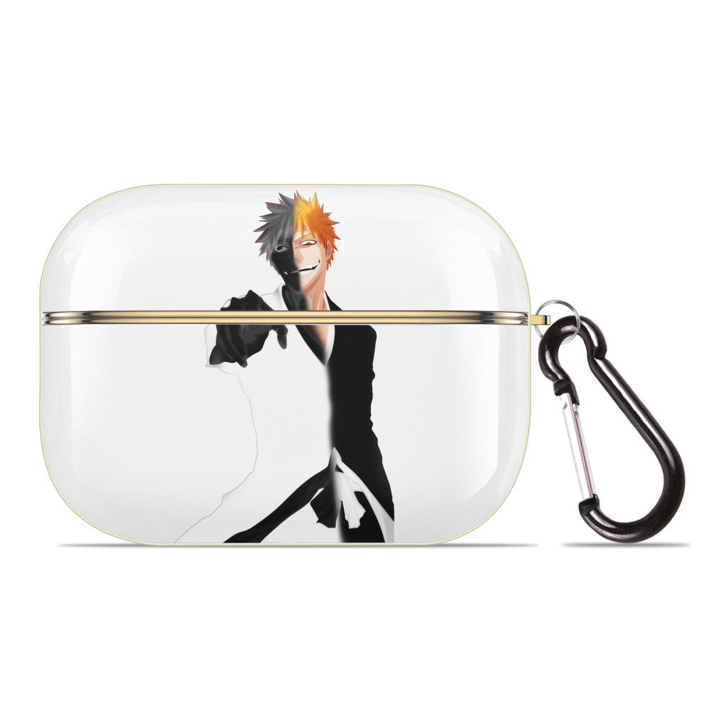 ブリーチ 黒崎一護（くろさき いちご）BLEACH Kurosaki Ichigo 【AirPods Pro用】ハードシェル保護ケース｜耐衝撃・防指紋・カラビナ付き商品仕様
