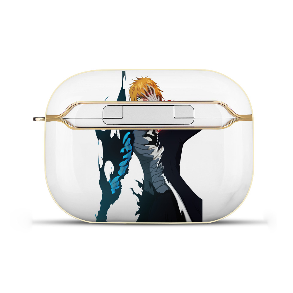 （画像用） ブリーチ 黒崎一護（くろさき いちご）BLEACH Kurosaki Ichigo 【AirPods Pro用】ハードシェル保護ケース｜耐衝撃・防指紋・カラビナ付き商品仕様