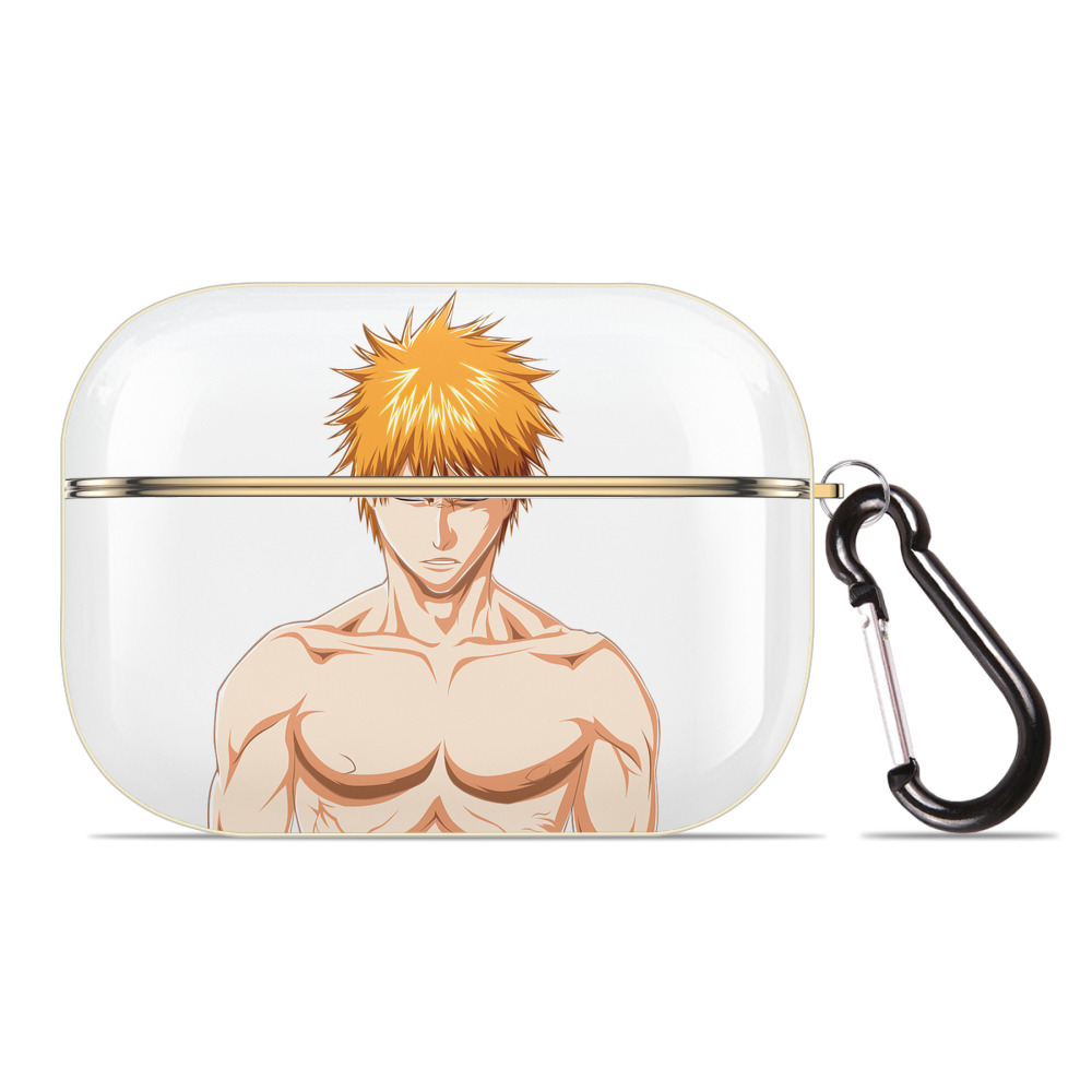 ブリーチ 黒崎一護（くろさき いちご）BLEACH Kurosaki Ichigo 【AirPods Pro用】ハードシェル保護ケース｜耐衝撃・防指紋・カラビナ付き商品仕様