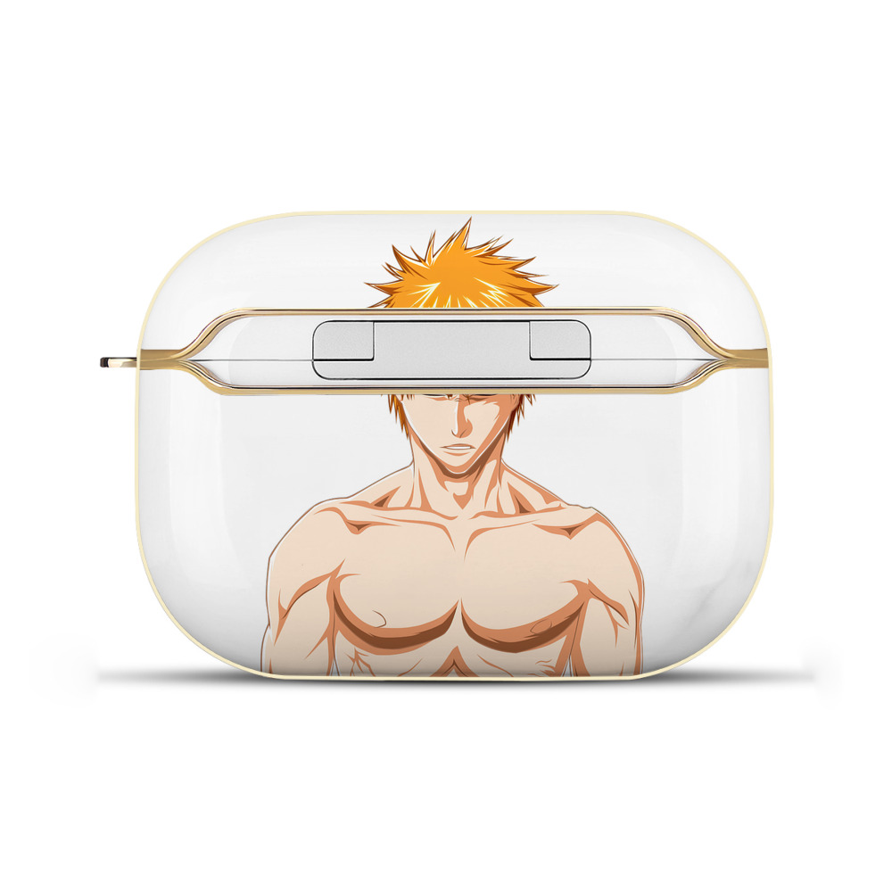 ブリーチ 黒崎一護（くろさき いちご）BLEACH Kurosaki Ichigo 【AirPods Pro用】ハードシェル保護ケース｜耐衝撃・防指紋・カラビナ付き商品仕様