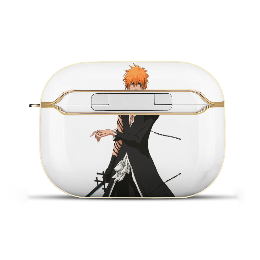 ブリーチ 黒崎一護（くろさき いちご）BLEACH Kurosaki Ichigo 【AirPods Pro用】ハードシェル保護ケース｜耐衝撃・防指紋・カラビナ付き商品仕様