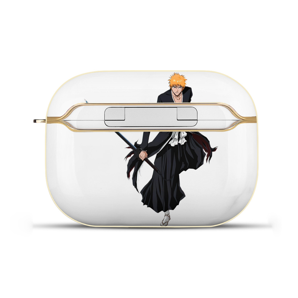 ブリーチ 黒崎一護（くろさき いちご）BLEACH Kurosaki Ichigo 【AirPods Pro用】ハードシェル保護ケース｜耐衝撃・防指紋・カラビナ付き商品仕様