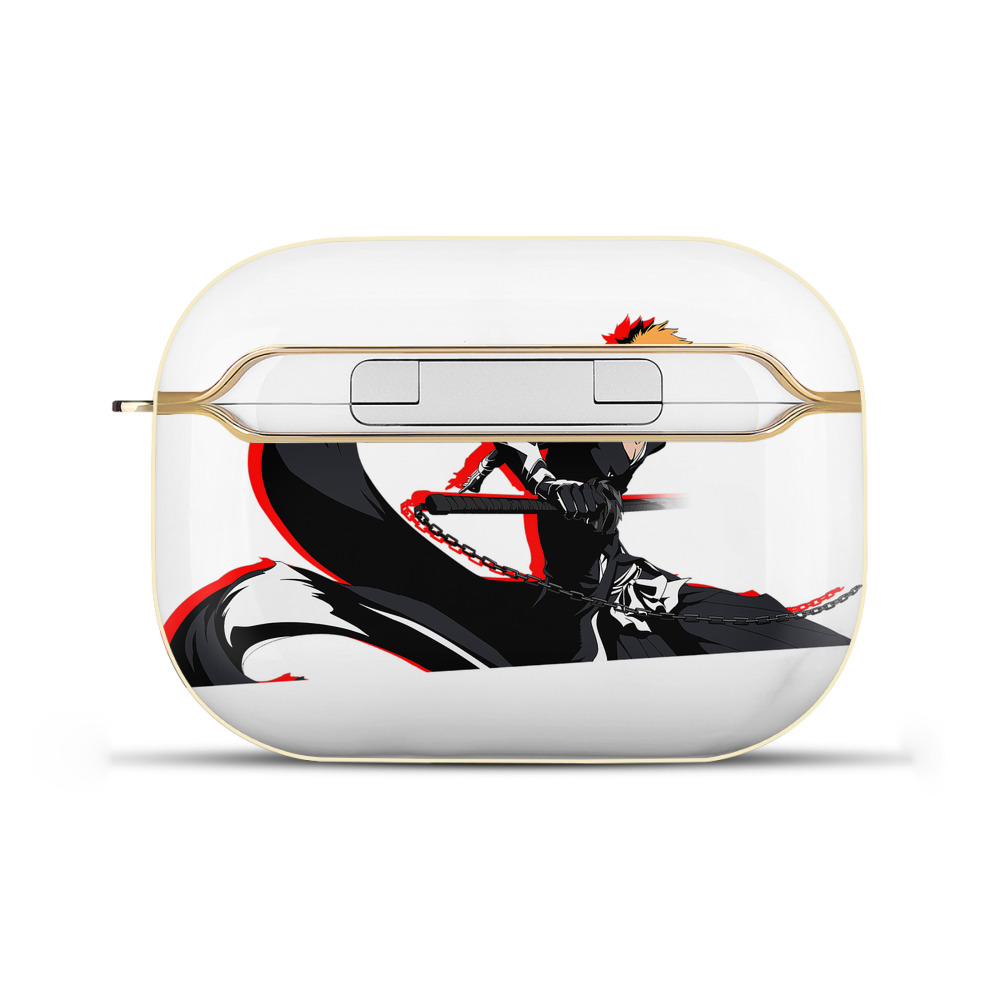 ブリーチ 黒崎一護（くろさき いちご）BLEACH Kurosaki Ichigo 【AirPods Pro用】ハードシェル保護ケース｜耐衝撃・防指紋・カラビナ付き商品仕様
