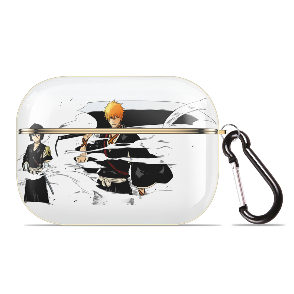 ブリーチ 黒崎一護（くろさき いちご）BLEACH Kurosaki Ichigo 【AirPods Pro用】ハードシェル保護ケース｜耐衝撃・防指紋・カラビナ付き商品仕様