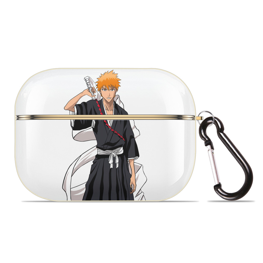ブリーチ 黒崎一護（くろさき いちご）BLEACH Kurosaki Ichigo 【AirPods Pro用】ハードシェル保護ケース｜耐衝撃・防指紋・カラビナ付き商品仕様
