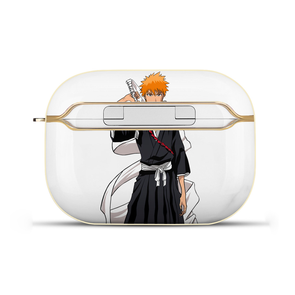 ブリーチ 黒崎一護（くろさき いちご）BLEACH Kurosaki Ichigo 【AirPods Pro用】ハードシェル保護ケース｜耐衝撃・防指紋・カラビナ付き商品仕様