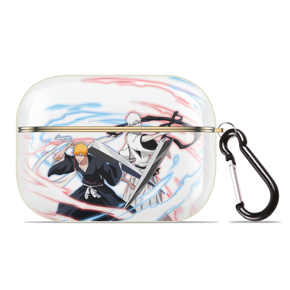 ブリーチ 黒崎一護（くろさき いちご）BLEACH Kurosaki Ichigo 【AirPods Pro用】ハードシェル保護ケース｜耐衝撃・防指紋・カラビナ付き商品仕様