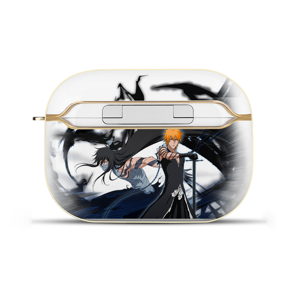 （画像用） ブリーチ 黒崎一護（くろさき いちご）BLEACH Kurosaki Ichigo 【AirPods Pro用】ハードシェル保護ケース｜耐衝撃・防指紋・カラビナ付き商品仕様