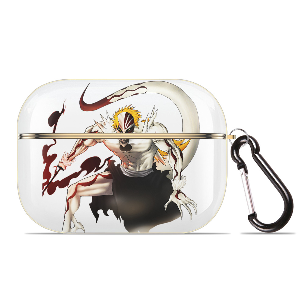 ブリーチ 黒崎一護（くろさき いちご）BLEACH Kurosaki Ichigo 【AirPods Pro用】ハードシェル保護ケース｜耐衝撃・防指紋・カラビナ付き商品仕様