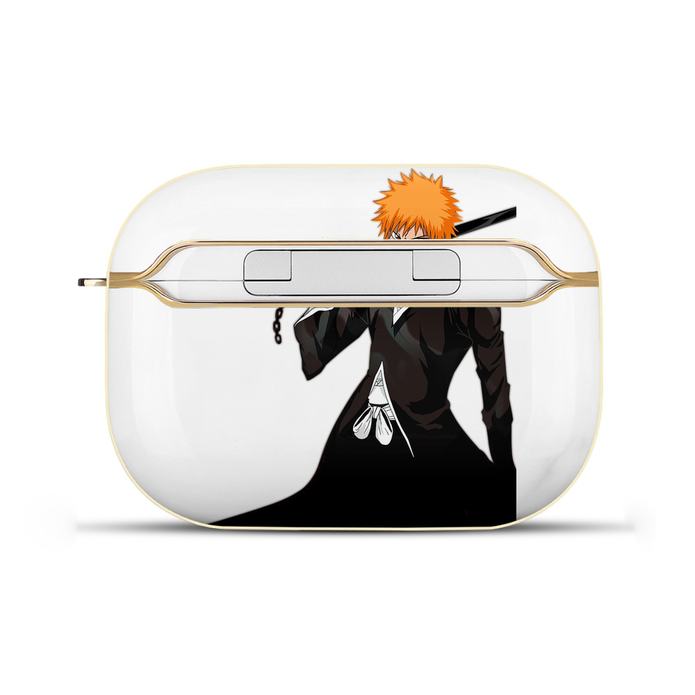 （画像用） ブリーチ 黒崎一護（くろさき いちご）BLEACH Kurosaki Ichigo 【AirPods Pro用】ハードシェル保護ケース｜耐衝撃・防指紋・カラビナ付き商品仕様