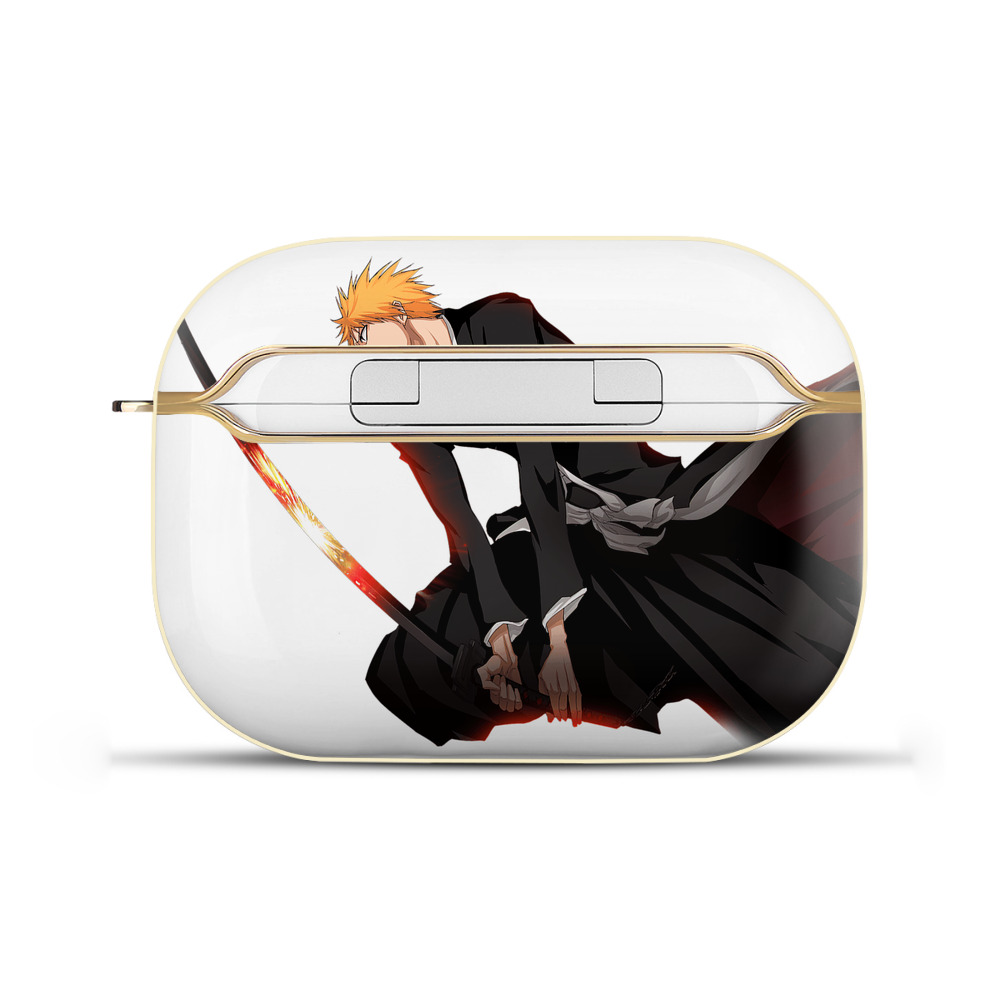 （画像用） ブリーチ 黒崎一護（くろさき いちご）BLEACH Kurosaki Ichigo 【AirPods Pro用】ハードシェル保護ケース｜耐衝撃・防指紋・カラビナ付き商品仕様
