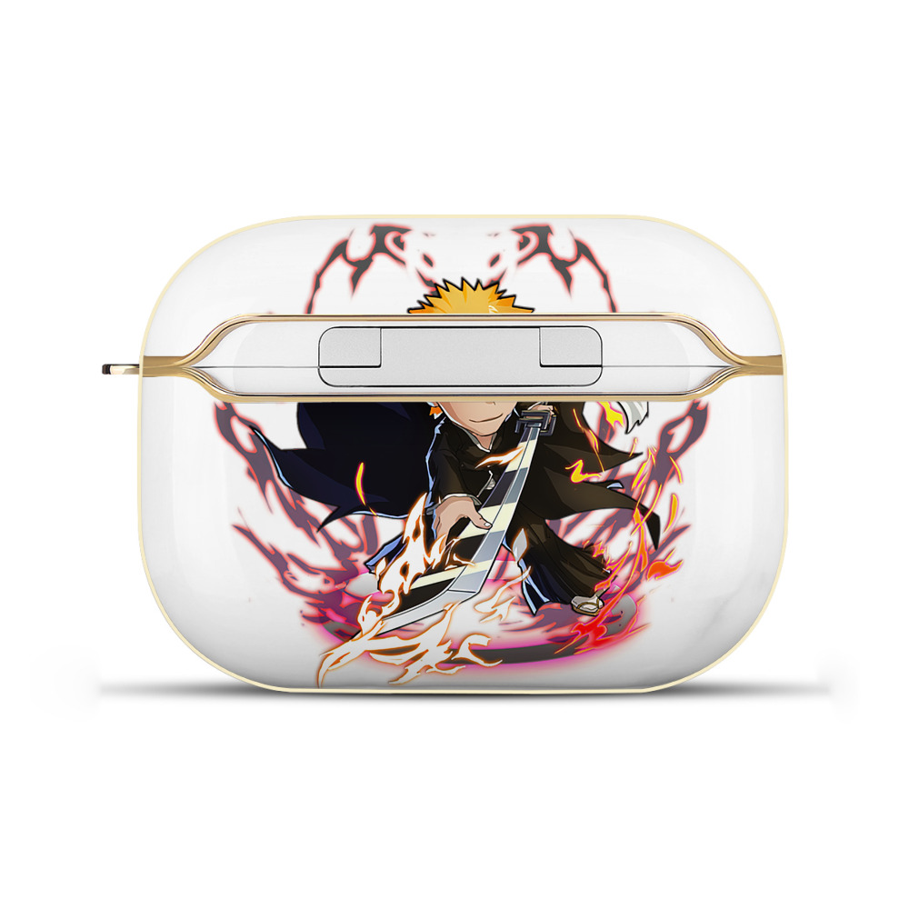 ブリーチ 黒崎一護（くろさき いちご）BLEACH Kurosaki Ichigo 【AirPods Pro用】ハードシェル保護ケース｜耐衝撃・防指紋・カラビナ付き商品仕様