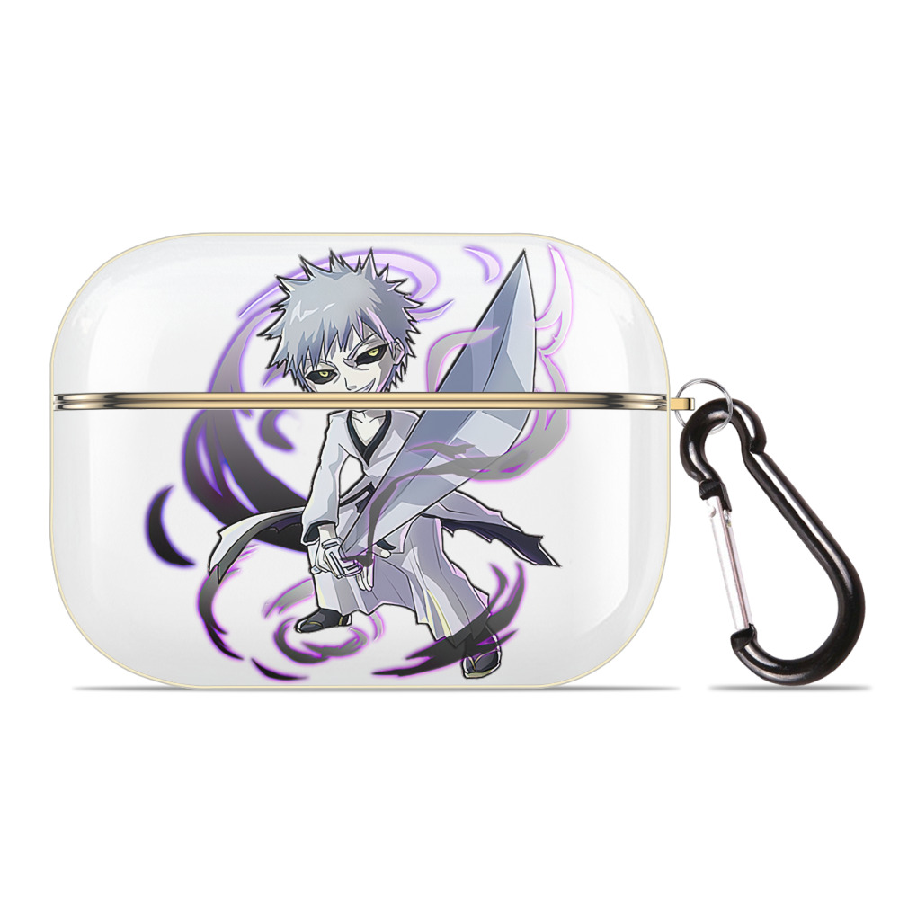 ブリーチ 黒崎一護（くろさき いちご）BLEACH Kurosaki Ichigo 【AirPods Pro用】ハードシェル保護ケース｜耐衝撃・防指紋・カラビナ付き商品仕様