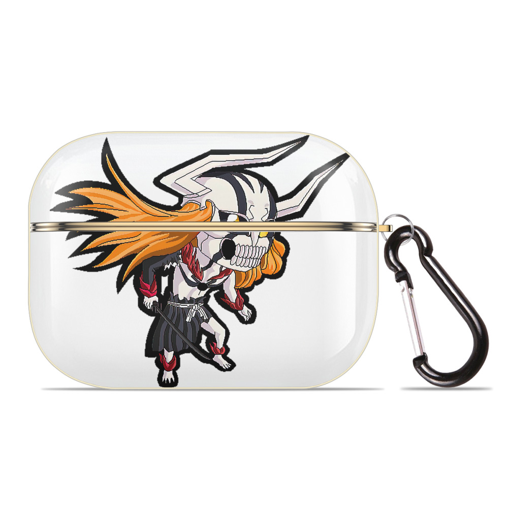（画像用） ブリーチ 黒崎一護（くろさき いちご）BLEACH Kurosaki Ichigo 【AirPods Pro用】ハードシェル保護ケース｜耐衝撃・防指紋・カラビナ付き商品仕様