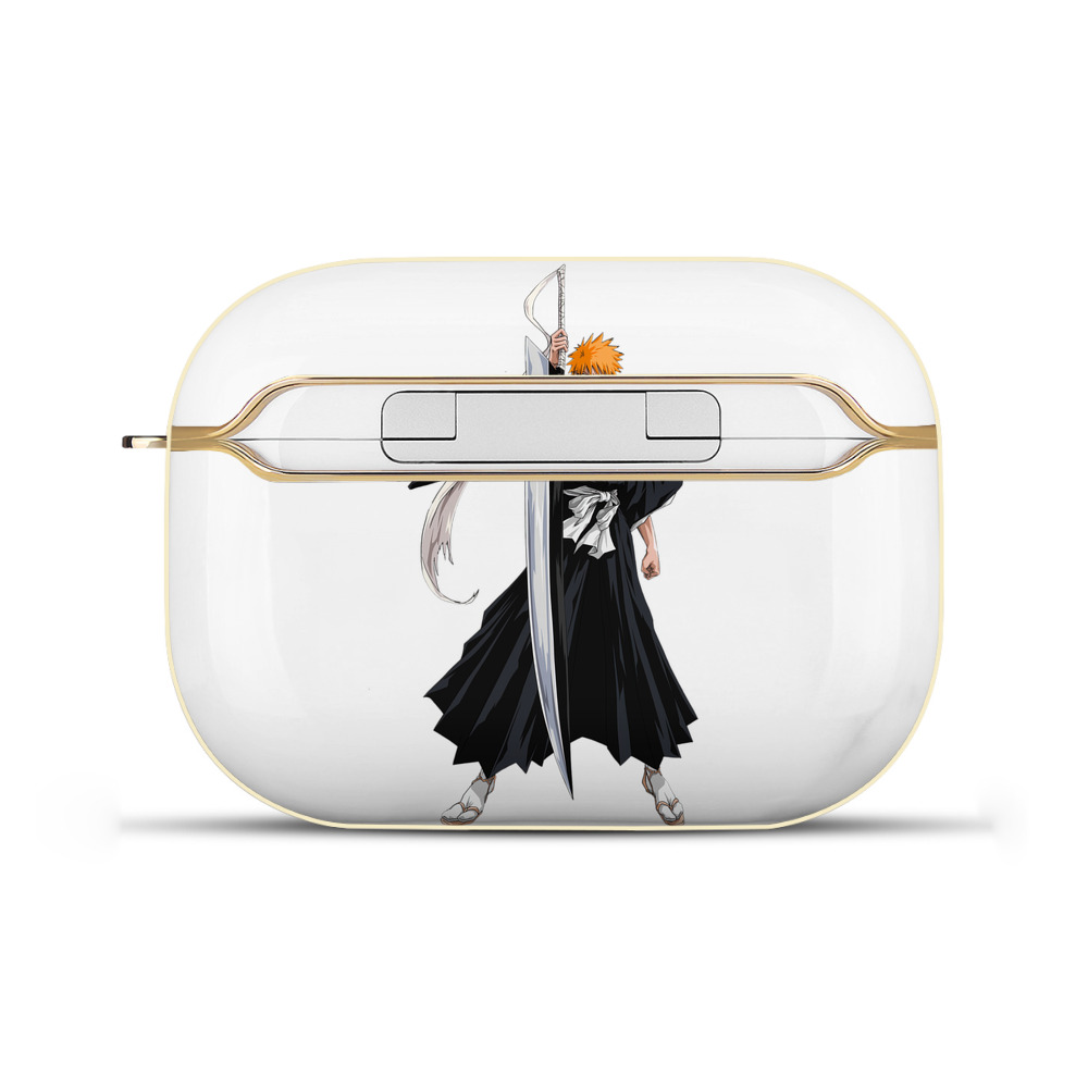 （画像用） ブリーチ 黒崎一護（くろさき いちご）BLEACH Kurosaki Ichigo 【AirPods Pro用】ハードシェル保護ケース｜耐衝撃・防指紋・カラビナ付き商品仕様