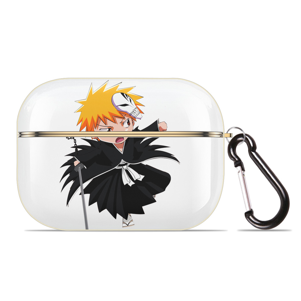 ブリーチ 黒崎一護（くろさき いちご）BLEACH Kurosaki Ichigo 【AirPods Pro用】ハードシェル保護ケース｜耐衝撃・防指紋・カラビナ付き商品仕様