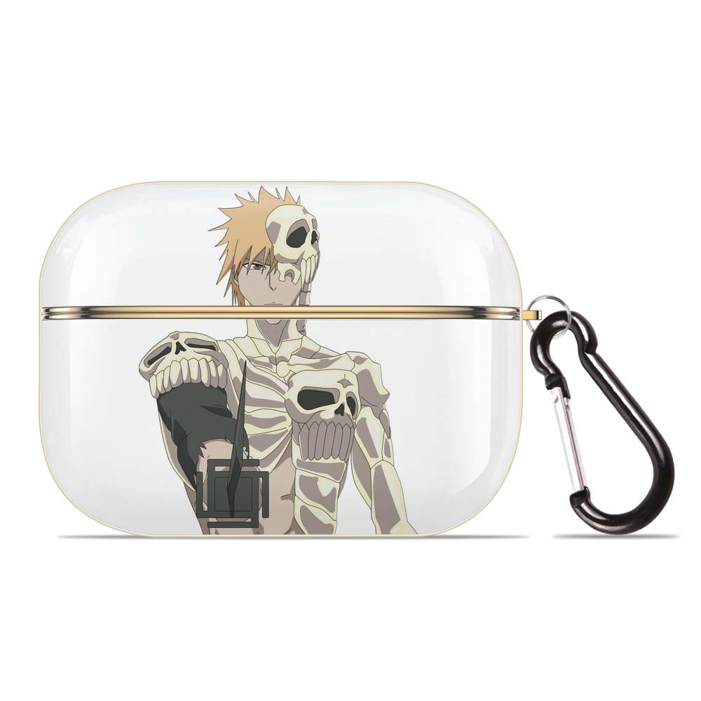 ブリーチ 黒崎一護（くろさき いちご）BLEACH Kurosaki Ichigo 【AirPods Pro用】ハードシェル保護ケース｜耐衝撃・防指紋・カラビナ付き商品仕様