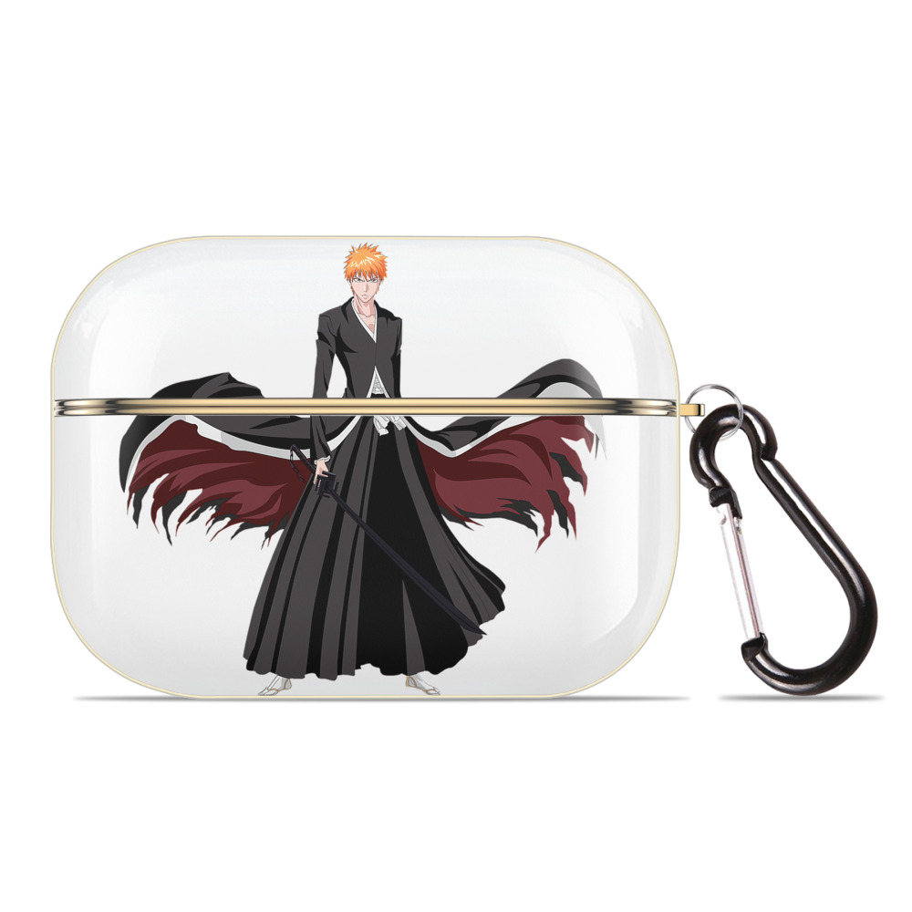 ブリーチ 黒崎一護（くろさき いちご）BLEACH Kurosaki Ichigo 【AirPods Pro用】ハードシェル保護ケース｜耐衝撃・防指紋・カラビナ付き商品仕様