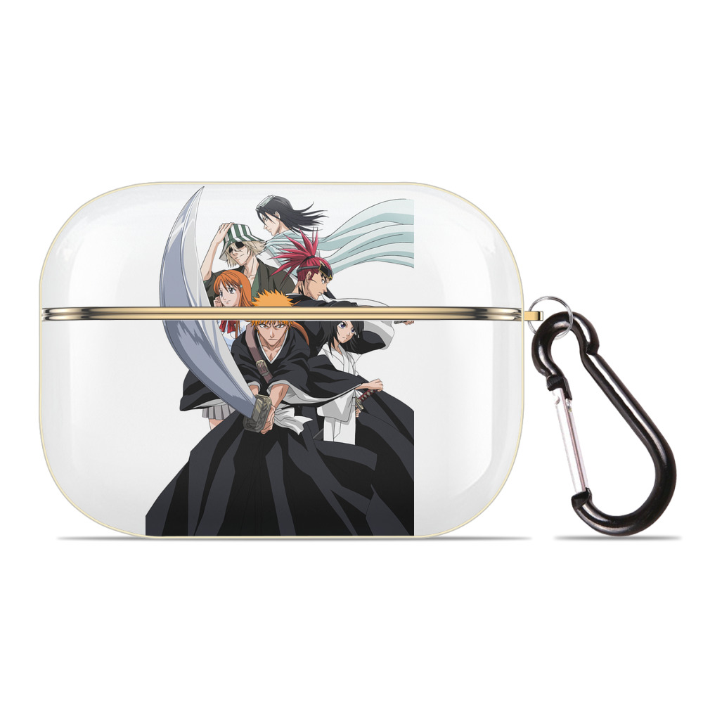 ブリーチ 黒崎一護（くろさき いちご）BLEACH Kurosaki Ichigo 【AirPods Pro用】ハードシェル保護ケース｜耐衝撃・防指紋・カラビナ付き商品仕様