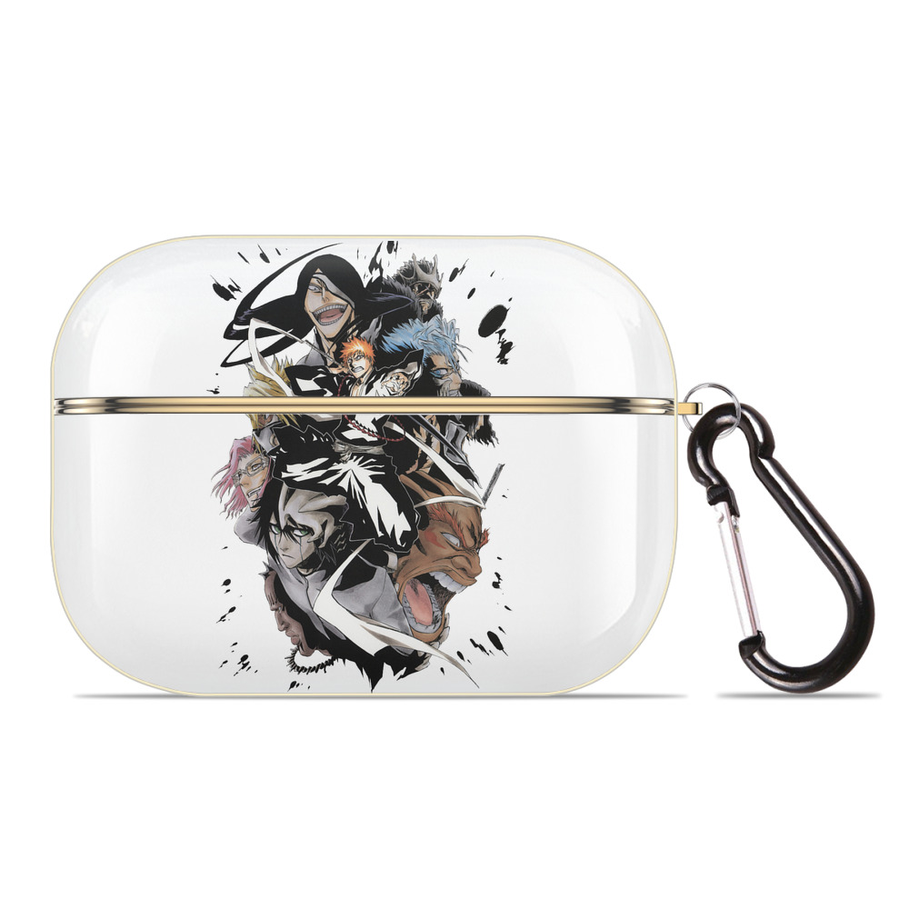 ブリーチ 黒崎一護（くろさき いちご）BLEACH Kurosaki Ichigo 【AirPods Pro用】ハードシェル保護ケース｜耐衝撃・防指紋・カラビナ付き商品仕様