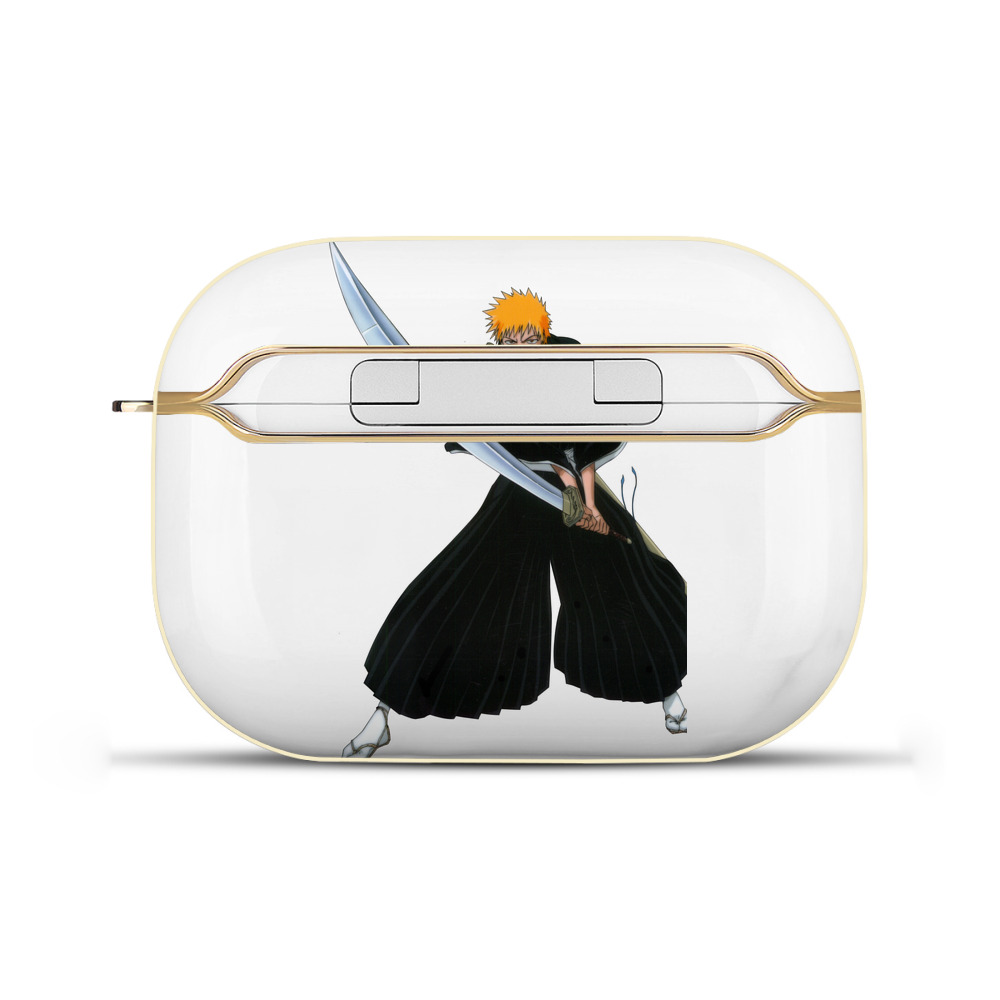 ブリーチ 黒崎一護（くろさき いちご）BLEACH Kurosaki Ichigo 【AirPods Pro用】ハードシェル保護ケース｜耐衝撃・防指紋・カラビナ付き商品仕様