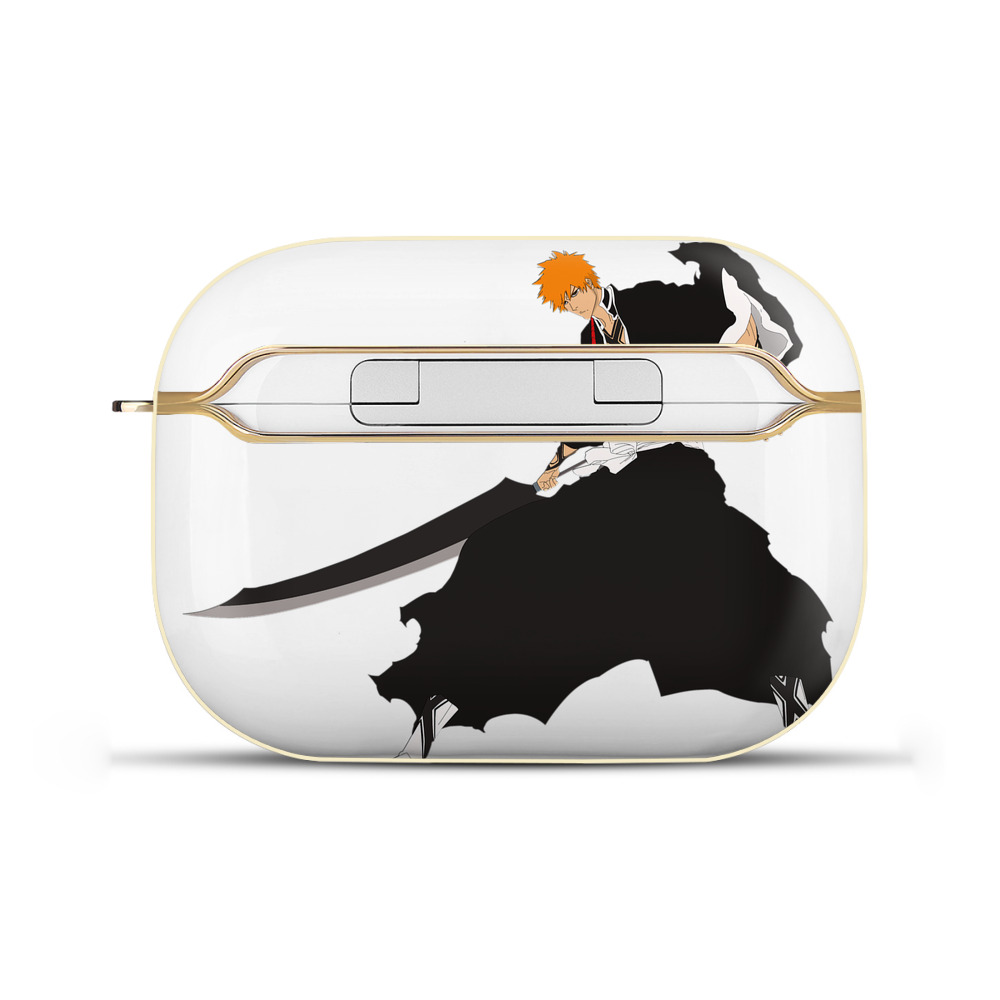 ブリーチ 黒崎一護（くろさき いちご）BLEACH Kurosaki Ichigo 【AirPods Pro用】ハードシェル保護ケース｜耐衝撃・防指紋・カラビナ付き商品仕様