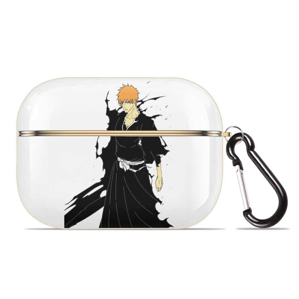 ブリーチ 黒崎一護（くろさき いちご）BLEACH Kurosaki Ichigo 【AirPods Pro用】ハードシェル保護ケース｜耐衝撃・防指紋・カラビナ付き商品仕様