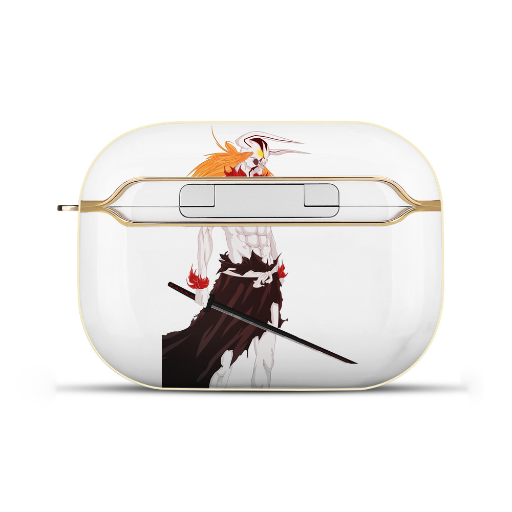 （画像用） ブリーチ 黒崎一護（くろさき いちご）BLEACH Kurosaki Ichigo 【AirPods Pro用】ハードシェル保護ケース｜耐衝撃・防指紋・カラビナ付き商品仕様