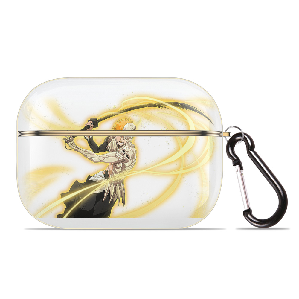 ブリーチ 黒崎一護（くろさき いちご）BLEACH Kurosaki Ichigo 【AirPods Pro用】ハードシェル保護ケース｜耐衝撃・防指紋・カラビナ付き商品仕様