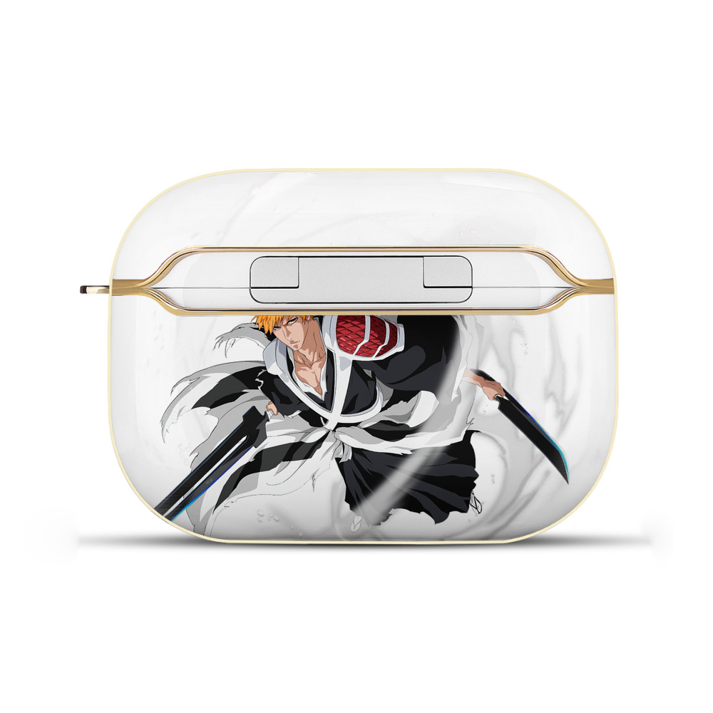 ブリーチ 黒崎一護（くろさき いちご）BLEACH Kurosaki Ichigo 【AirPods Pro用】ハードシェル保護ケース｜耐衝撃・防指紋・カラビナ付き商品仕様