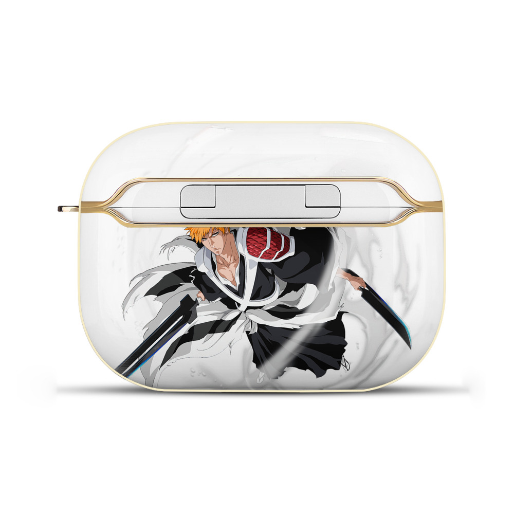 ブリーチ 黒崎一護（くろさき いちご）BLEACH Kurosaki Ichigo 【AirPods Pro用】ハードシェル保護ケース｜耐衝撃・防指紋・カラビナ付き商品仕様