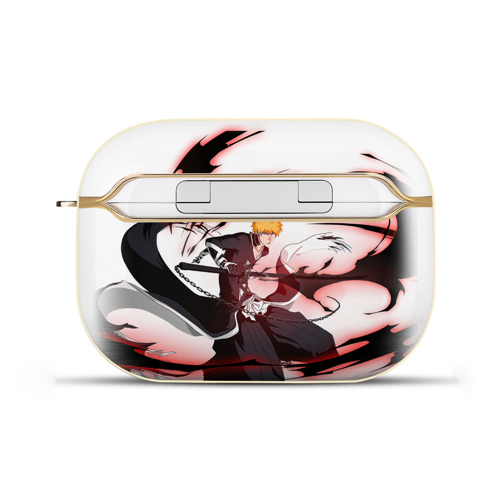 ブリーチ 黒崎一護（くろさき いちご）BLEACH Kurosaki Ichigo 【AirPods Pro用】ハードシェル保護ケース｜耐衝撃・防指紋・カラビナ付き商品仕様
