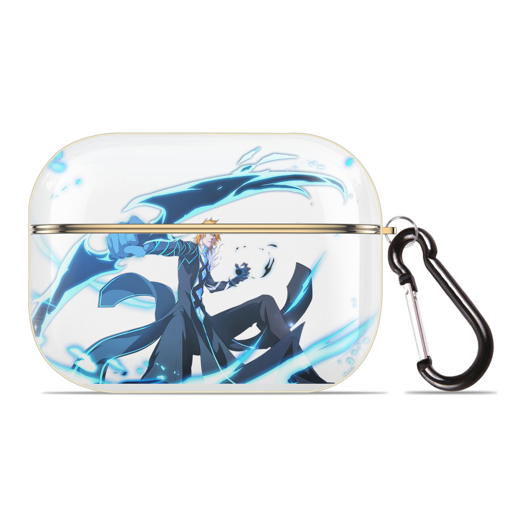 ブリーチ 黒崎一護（くろさき いちご）BLEACH Kurosaki Ichigo 【AirPods Pro用】ハードシェル保護ケース｜耐衝撃・防指紋・カラビナ付き商品仕様