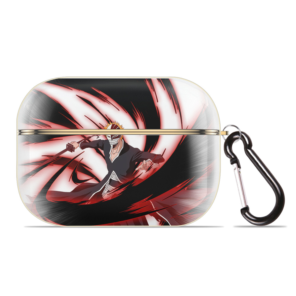 ブリーチ 黒崎一護（くろさき いちご）BLEACH Kurosaki Ichigo 【AirPods Pro用】ハードシェル保護ケース｜耐衝撃・防指紋・カラビナ付き商品仕様