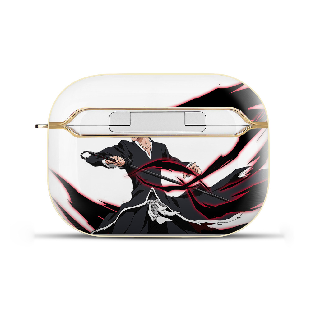 ブリーチ 黒崎一護（くろさき いちご）BLEACH Kurosaki Ichigo 【AirPods Pro用】ハードシェル保護ケース｜耐衝撃・防指紋・カラビナ付き商品仕様